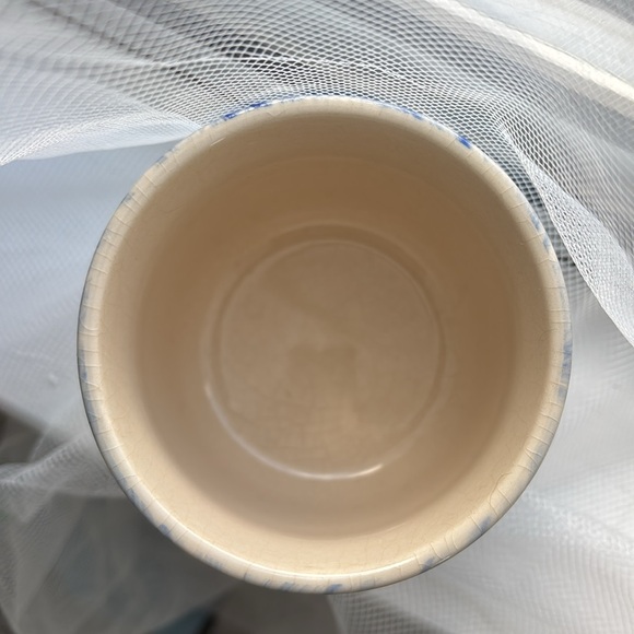 Blue and White Marble Ceramic Flower Pot - Picture 3 of 4